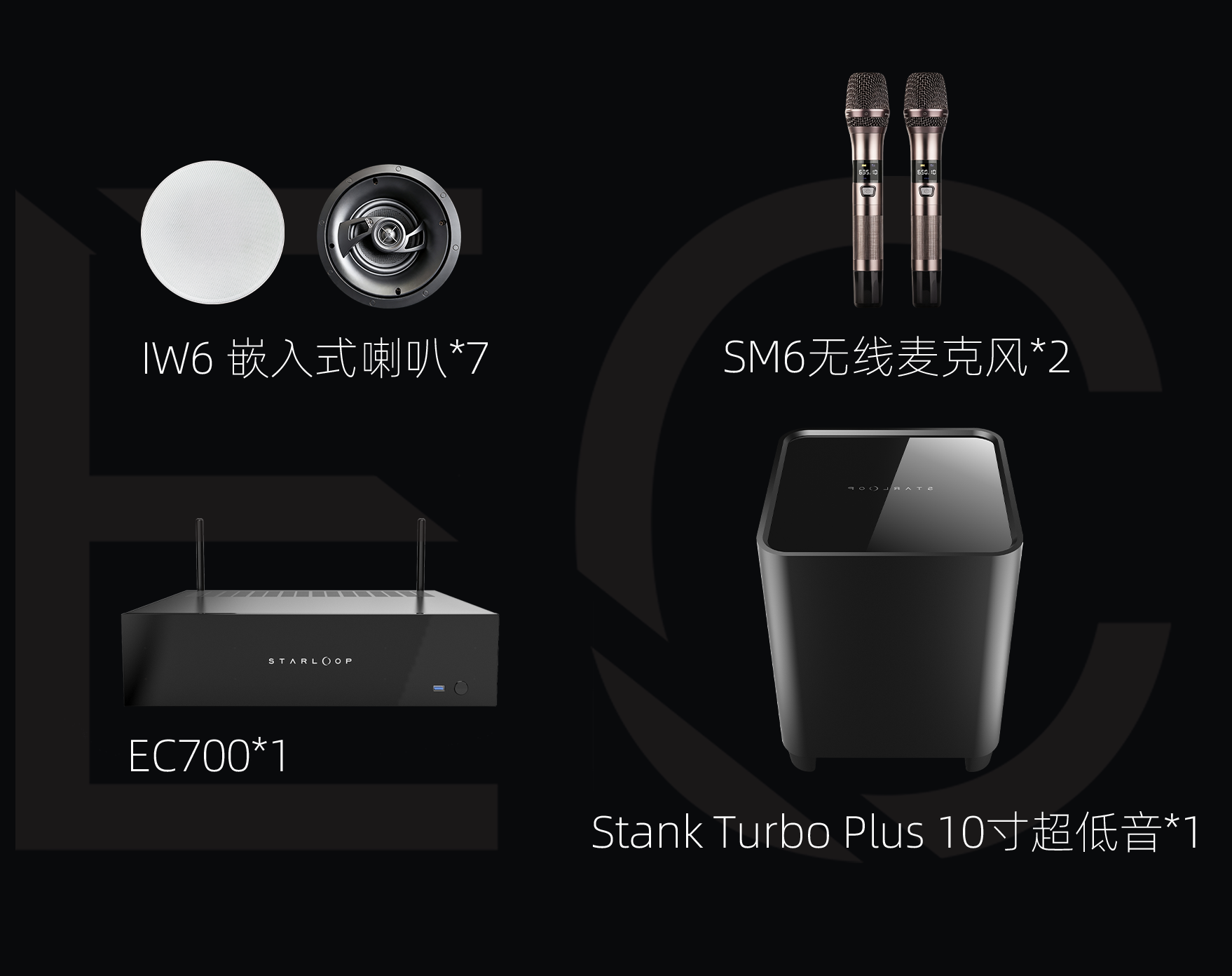 耀星 7.1 Turbo 吸顶式智能影K套装